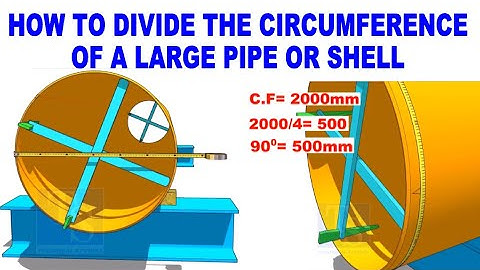 How to mark the center line and divide a pipe circumference.