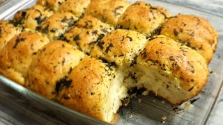 Garlic Dinner Rolls Recipe | طريقة عمل رولز خبز بالثوم (لفائف الثوم الايطالية) أسهل خبز و طعمه رهيب