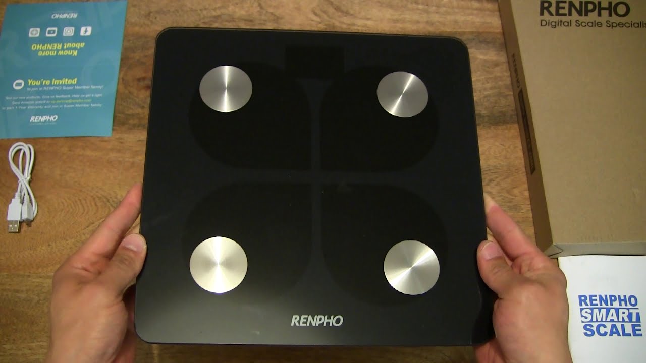 RENPHO USB Rechargeable Digital Smart Scales for Body Weight with