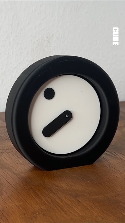 3D Printed Moving Face Modern Clock