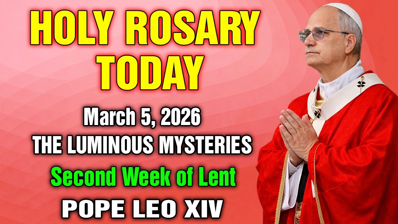 THURSDAY HOLY ROSARY 🧡 MARCH 5, 2026 🧡 THE LUMINOUS MYSTERIES OF THE ROSARY - DAILY ROSARY