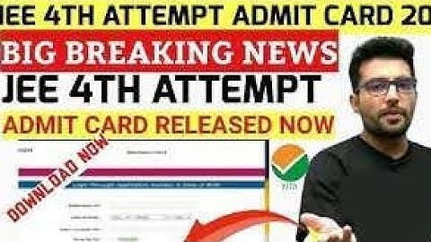 JEE MAINS 4th SESSION ADMIT CARD 2021 released 😍 | JEE MAIN 2021 🥳🥳