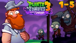 PLANTS vs ZOMBIES 3 Welcome To Zomburbia Gameplay NIVEL 1-5