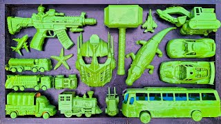 Cleaning Toys, Car Police, Mixer Truck, Racing Car, Dump Truck, Excavator, Tellolet Buss, Army Tank