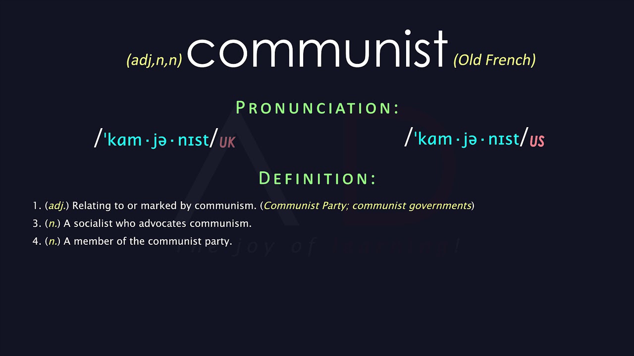 Communist meaning