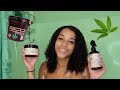 Trying CANNABIS Products In My Curly Hair! | Azlia Williams