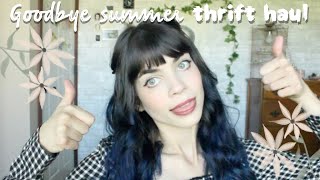 Try-on Thrift Haul | Goodbye summer, Hello fall