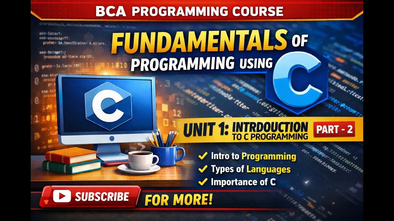 Fundamentals of Programming Using C | Unit 1 Introduction to C ...