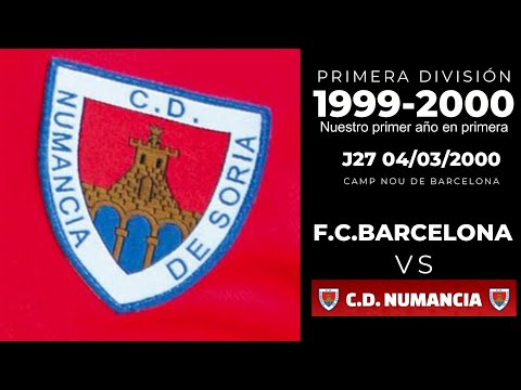 F.C. BARCELONA 4 - C.D. NUMANCIA 0 (PARTIDO COMPLETO) LIGA (1999-2000). #hiStORIA