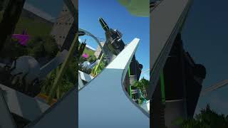 FlatTrack – Insane Roller Coaster Twists &amp; Drops! Planet Coaster POV #shorts