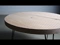 Building a Round, Patterned Coffee Table // DIY Woodworking