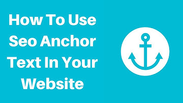 How to use seo anchor text in your website