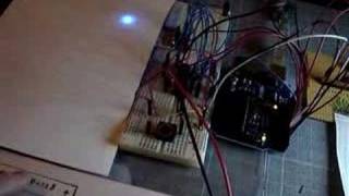 Arduino + Capacitive touch slider + MAX7221