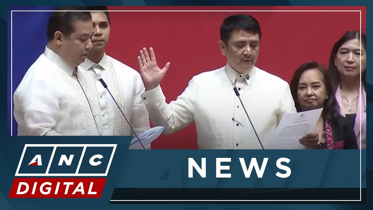 Romualdez, Arroyo share stage at oath-taking of new Senior Deputy Speaker | ANC