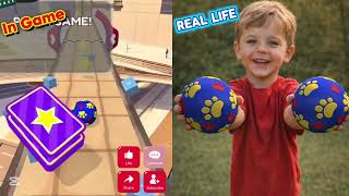 Going Balls 🏉 In Game vs Real Life A little American girl Battle new episod 2026 screenshot 5