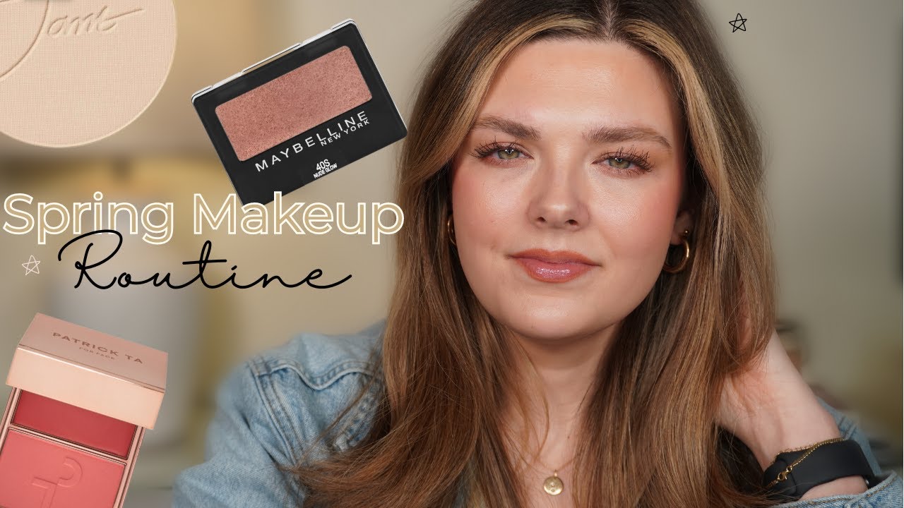 My Spring Makeup Routine With Powder Foundation! Fresh & Polished