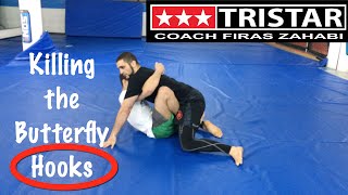 Brazilian Jiu-Jitsu Technique - Killing the Butterfly Hooks - Firas Zahabi