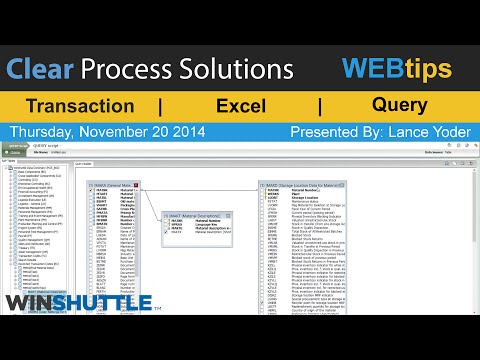 WINSHUTTLE Tutorials &