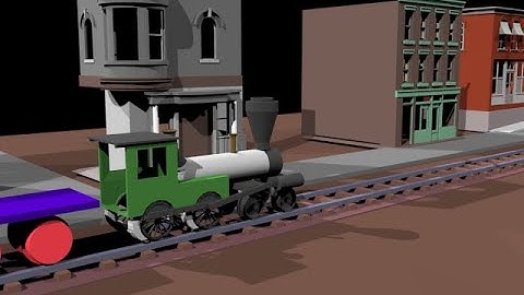 steam locomotive update, Blender 3d Physics engine (Rigid Bodies)