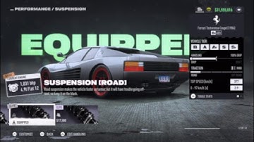 Need For Speed Unbound | S+ class build |  Ferrari Testarossa Coupé (1984)