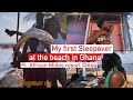 Vlogmas 04 |My first sleepover at the beach and morning routine ft. Ada African Midas beach