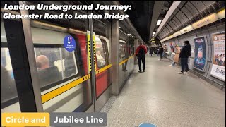 London Underground Journey: Gloucester Road to London Bridge via Westminster, London 🇬🇧