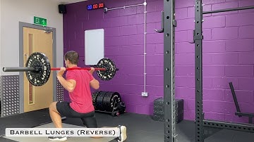 Barbell Reverse Lunges