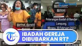 Viral Video Ketua RT Diduga Bubarkan Ibadah di Gereja di Lampung, Begini Klarifikasinya