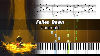 Undertale - Fallen Down - Piano Tutorial