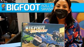 GAMA Expo 22⏤Your dice are tires, your table the arena: Bigfoot Roll & Smash brings the rally home