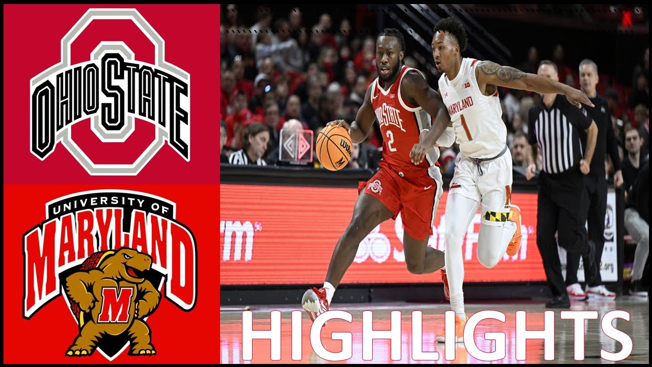 Ohio State at Maryland Extended Highlights Big Ten Men's Basketball 2022/2023