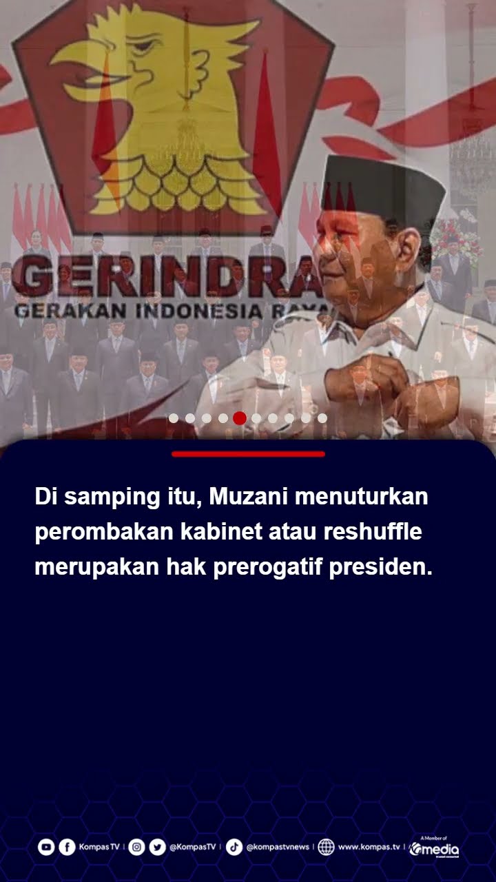 Gerindra Tegaskan Dukung Presiden Prabowo Reshuffle Kabinet Merah Putih #prabowo #gerindra