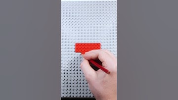 Drawing the YouTube Play Button with LEGO #shorts