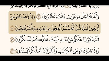 سورة البقرة من الآية ( ٤٩- ٥٣ ) القارئ/ أبو بكر الشاطري .