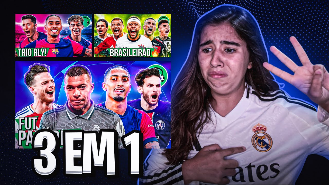 REACT 3 EM 1 ♫O TRIO RLY!🔥♫REAL MADRID ATROPELADO PELO ARSENAL, BARÇA 4x0 BORUSSIA ♫BRASILEIRÃO 2025