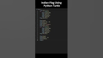 Indian Flag using Python(Turtle) |#coding #trending #python #india #graphics #programming #basic