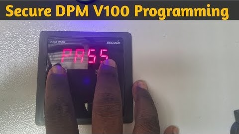Secure DPM V100 Voltmeter Setting