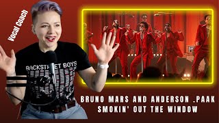 Bruno Mars, Anderson. Paak - Smokin Out The Window - New Zealand Vocal Coach Analysis and Reaction
