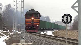 Тепловоз 2ТЭ116-933 близ ст. Тапа / 2ТЭ116-933 near Tapa station by diiselrong 2,356 views 2 weeks ago 3 minutes, 33 seconds