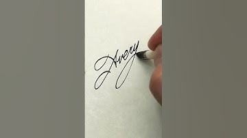 Cursive SATISFYING ASMR Writing | Name: Avery 🪷🌿🕊 #relax #new #satisfying #sound #asmr #name