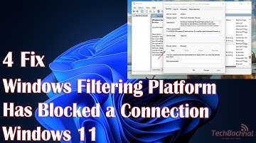 4 FIX: Windows Filtering Platform has blocked a connection