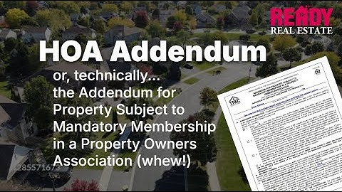 HOA Addendum - Don