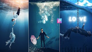 Under Water 🔥 Manipulation Photo Editing | Instagram Never Leave you Editing | Tutorial In PicsArt