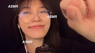 ASMR Plucking / Mouth Sounds with Hand Movements