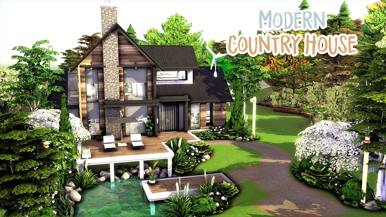 Modern Country House 🌲 // The Sims 4: Speed Build // No CC
