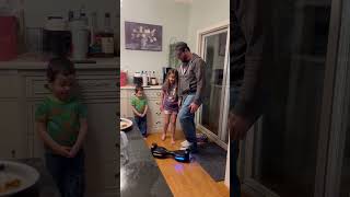 Dad Riding Segway In Kitchen Loses Balance And Falls - 1503604