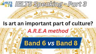 Is Art an Important Part of Culture? | IELTS Speaking Part 3 | Band 6 → Band 8