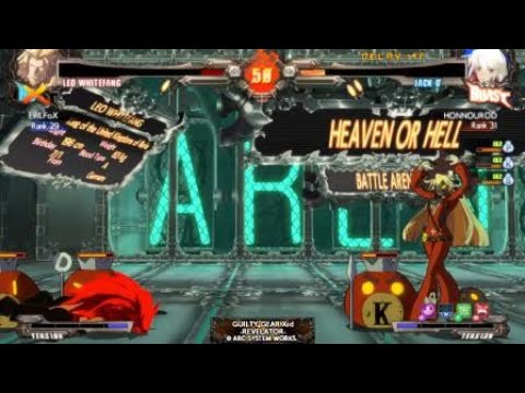 Guilty Gear Xrd Rev2 - Honnou Jack-o vs EvilFox Leo 3