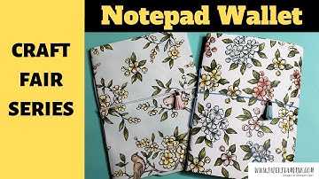 Craft Fair Idea Series 2019 #3 - Notepad Wallets - Dollar Tree