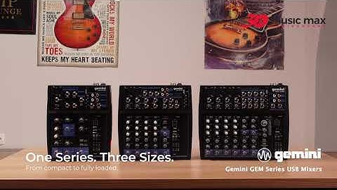 Gemini GEM Series USB Mixers with Effects